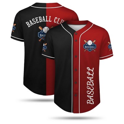 Custom Dye Sublimated Full Button Baseball Jersey