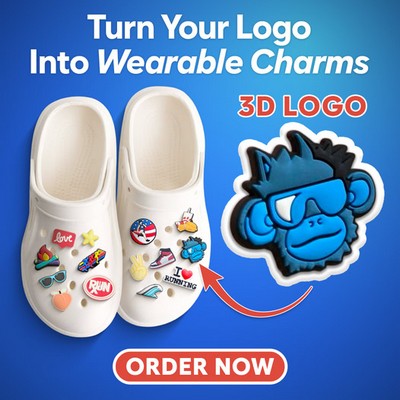 Custom Shoe Charms (3D) — Mockups in 24 Hrs