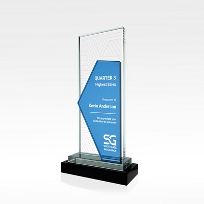 Verge Blue Crystal Award - Large