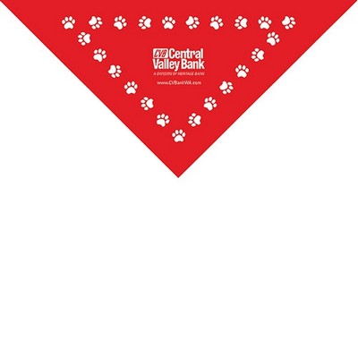 USA Made Pet Bandanna Triangle (XS-SM) Size 14" x 14" x 19" 100% Cotton (14) Stock Colors