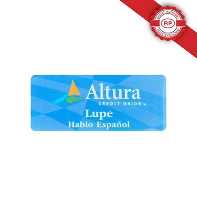 USA Made Acrylic Personalized Name Badge (1-5 Sq. Inches)